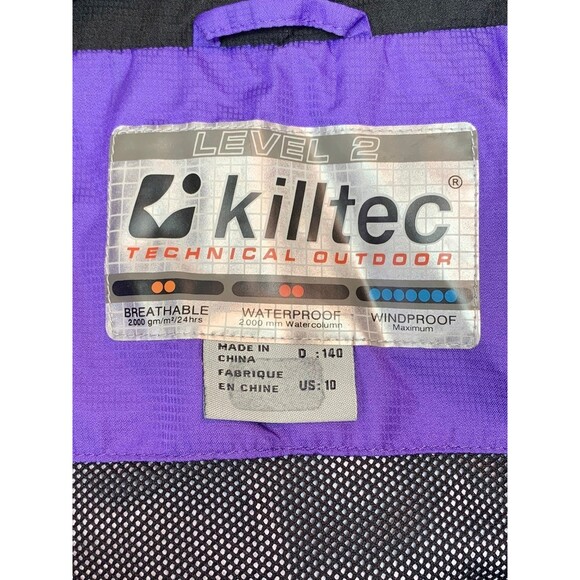 KILLTEC Level 2 Waterproof Windbreaker Jacket - Size 10 (Bx 3) - Picture 4 of 8